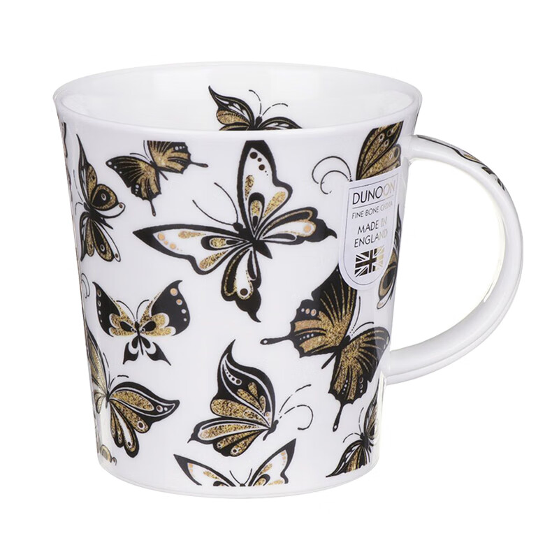 丹侬(dunoon)英国骨瓷马克杯 幻想曲咖啡杯陶瓷 蝴蝶唯美杯子 办公室