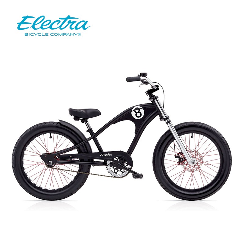 Electra 儿童自行车20寸6-10岁黑8中大童男孩轻便单车小孩脚踏车子 经典黑8 内3速