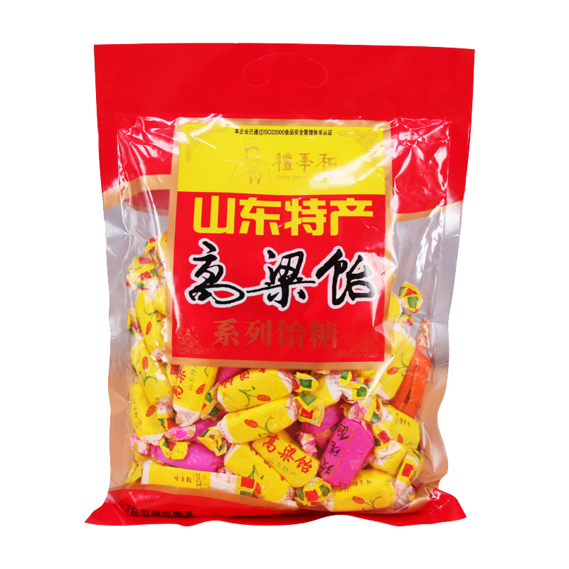 礼季和山东特产老字号高粱饴软糖混合装多口味原味玫瑰红枣核桃经典老