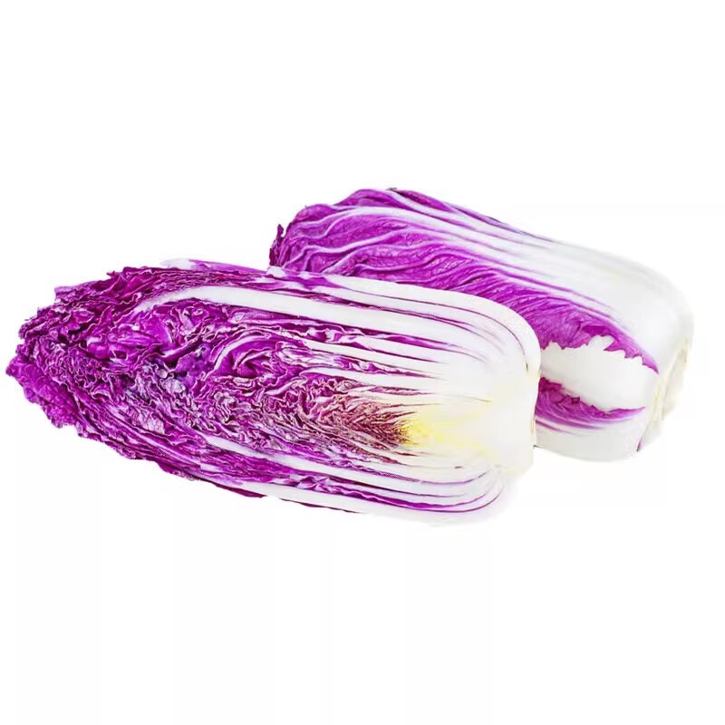 zxc紫白菜紫罗兰大白菜紫色包心黄芽菜新鲜配菜沙拉生吃凉拌菜酒店