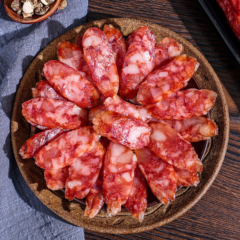 五折广式腊肠特产广东商用腊味纯地道食材干货甜烤香肠 无淀粉广味