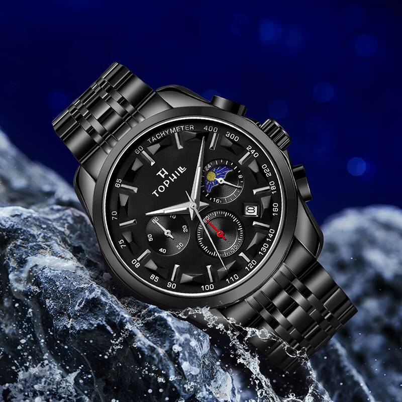 拓非(tophill)手表男十大品牌时尚防水石英表学生潮流男士手表送男友