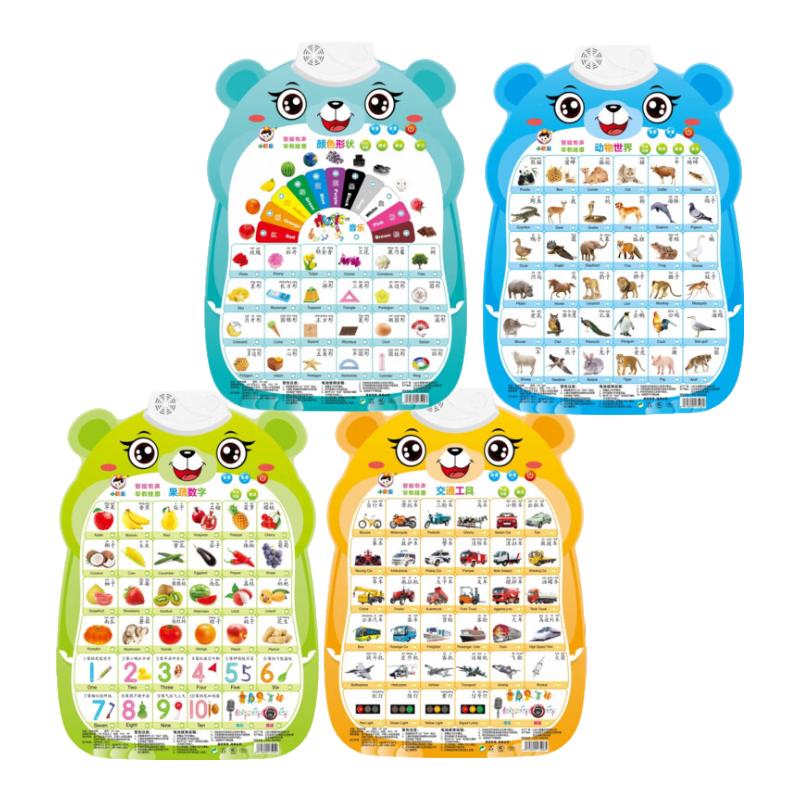 小儒童宝宝有声早教挂图幼儿童识字发声点读识物拼音字母表幼儿玩具