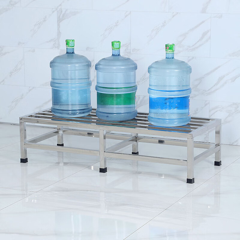 新品  承重强不锈钢防潮架1层酒店厨房米面架汤桶架落地架子一层蔬菜