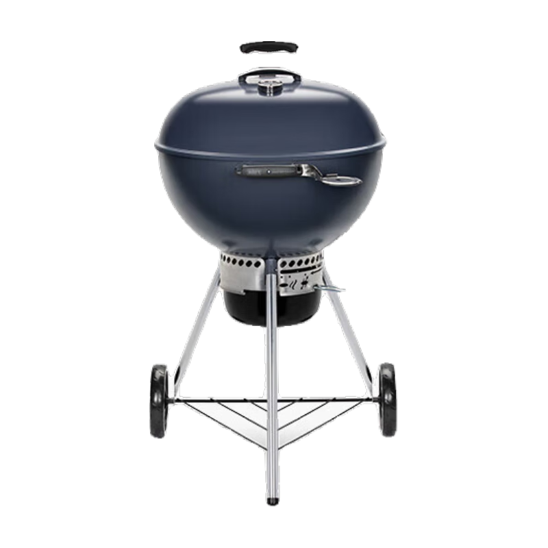 威焙(weber) 碳烤爐家用庭院燒烤爐大型戶外燒烤爐燜烤爐炭烤爐豪華 MASTER深灰藍-進階套裝