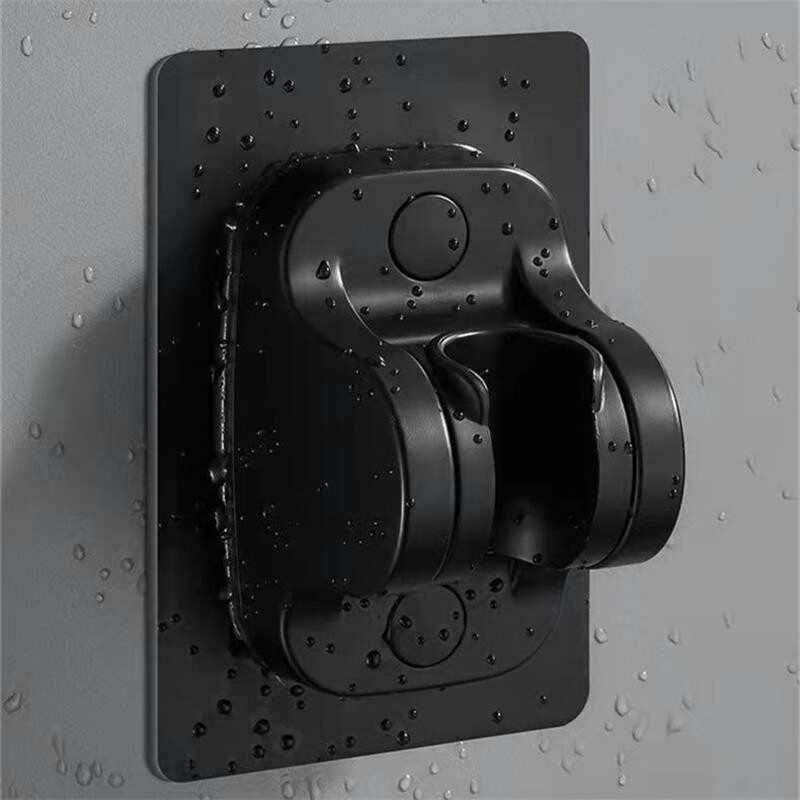 米良品（Kavar） 浴室可调节免打孔花洒支架粘贴式淋浴头挂座淋雨洗澡喷头花酒莲蓬头固定器底座配件 1只装