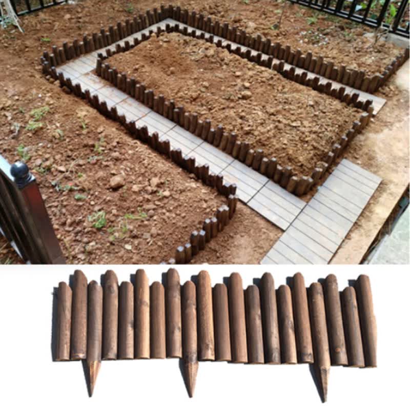 恰好时光 碳化防腐木栅栏插地围栏户外庭院实木栅栏花坛装饰花园木制护栏篱笆 (有脚)高低款20/25*长120高性价比高么？
