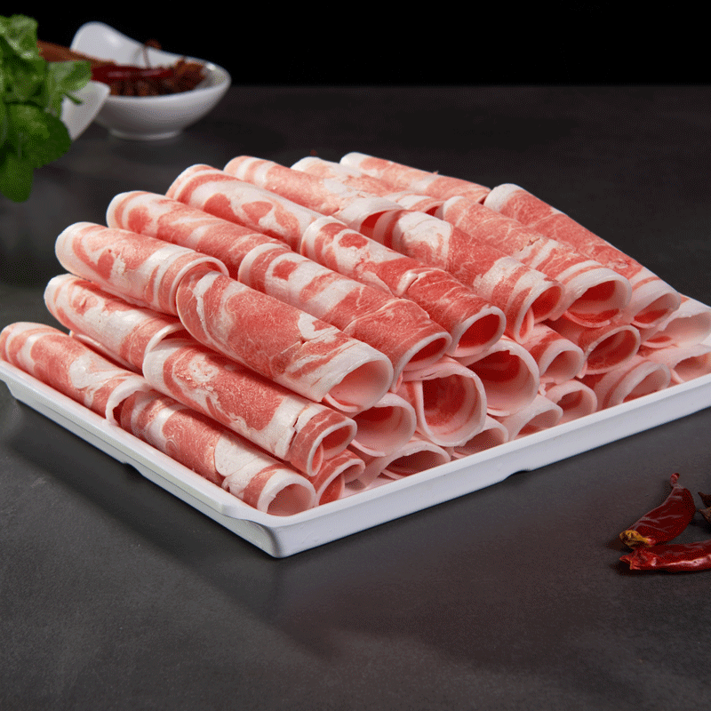 小鲜牧场宁夏滩羊 羔羊腿肉 新鲜原切冷冻羊肉卷火锅食材涮羊肉肥羊