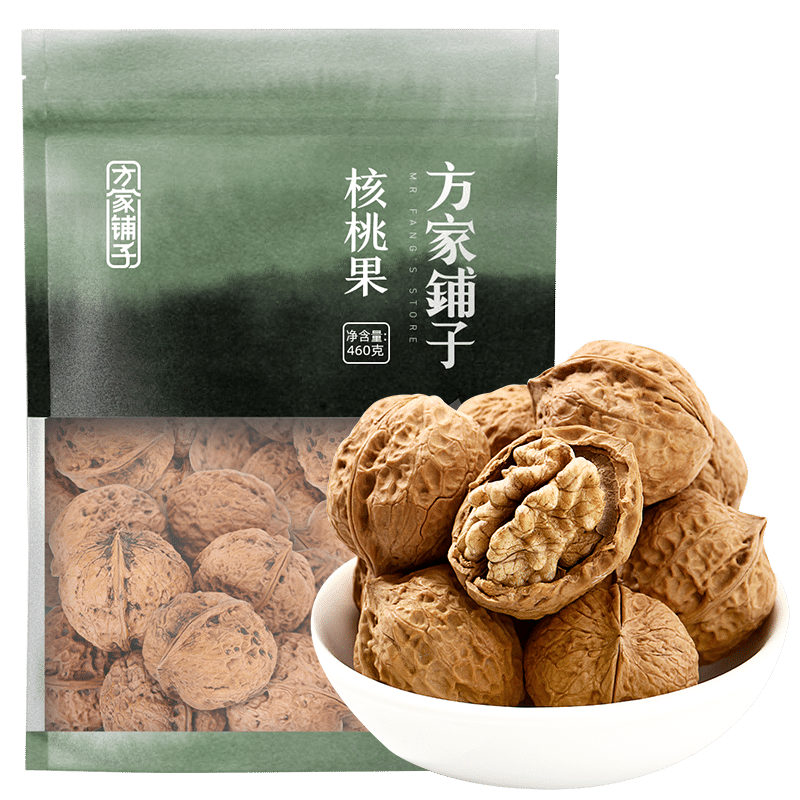 南北干货价格走势查询，方家铺子云南核桃薄皮460g推荐