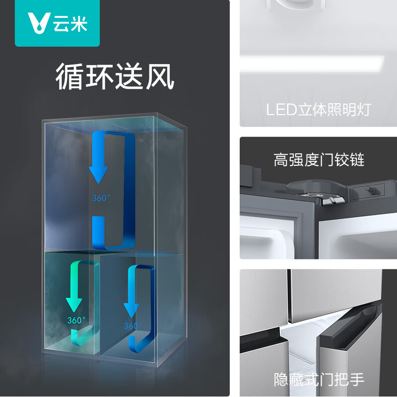 云米BCD-410WMSAZ02A冰箱真实使用感受,真相揭秘入手感受