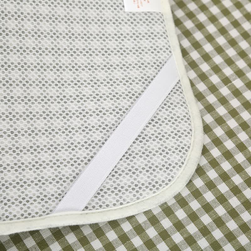 凉意婴幼儿苎麻凉席夏季新生宝宝用品童床凉席幼儿园午睡透气吸汗凉席 橄榄绿宝宝席 60*100cm