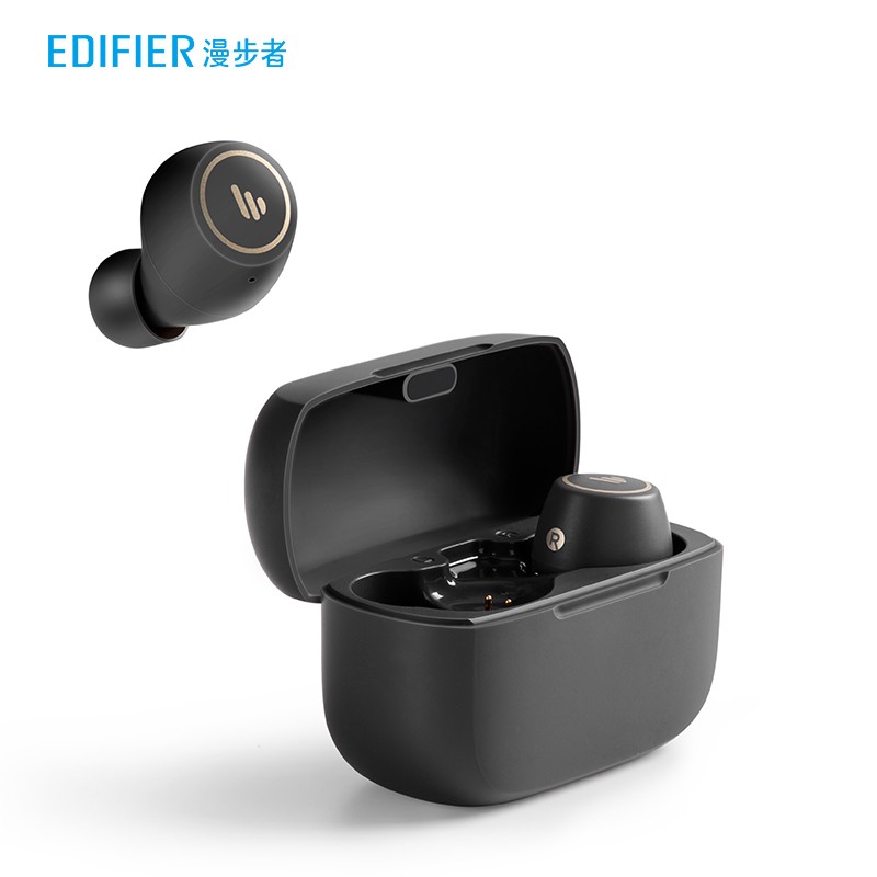 漫步者（EDIFIER）TWS1 Pro 真无线蓝牙耳机 迷你隐形运动手机耳机 通用苹果华为小米手机 深灰色