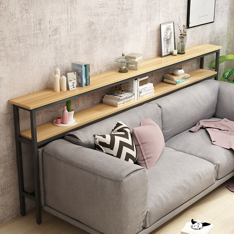 鲁普顿客厅沙发后置物架落地靠墙多层长条夹缝床头床尾架沙发边窄架子