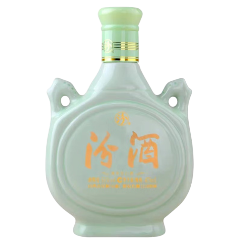 汾酒 双耳汾酒 清香型白酒 53度 475ml 单瓶 408元