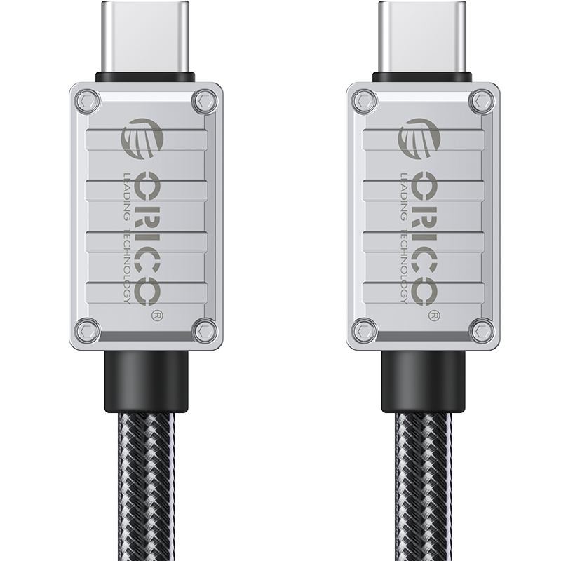 奥睿科（ORICO） Type-c全功能线PD240W快充线双头兼容雷电4数据线USB4雷雳8K投屏 240W-A1款 1米