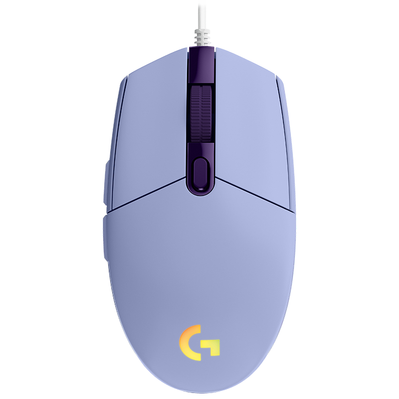 罗技（G） G102游戏鼠标 有线机械电竞鼠标 8000DPI RGB炫彩宏编程 吃鸡 英雄联盟 罗技G102紫（第二代）