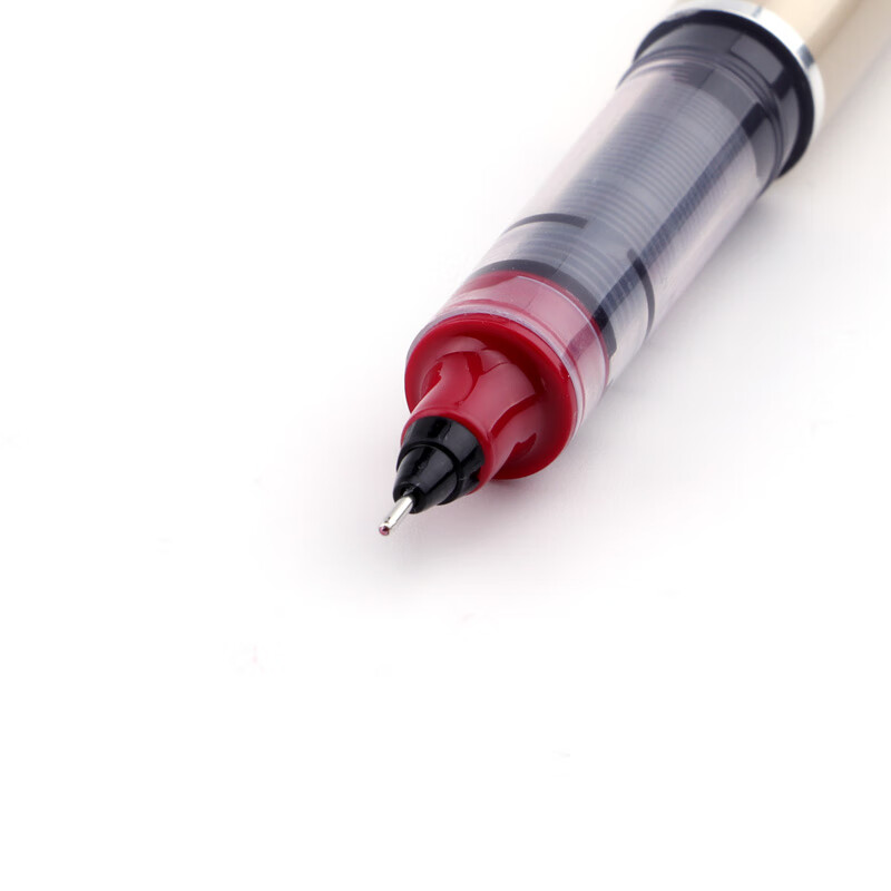 宝克走珠中性笔0.5mm黑色全针管速干走珠笔彩色手账笔学生作业考试用水笔办公签字笔直液式大容量 包邮 红色 速干直液式 BK111 12支/盒【囤货批发价】