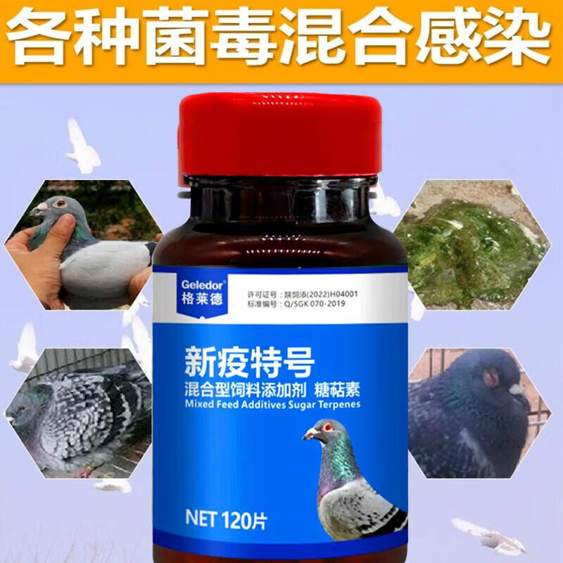 贝意品格莱德鸽药大全救命特好赛鸽病毒毛滴虫呼吸道新城疫腺病毒信鸽
