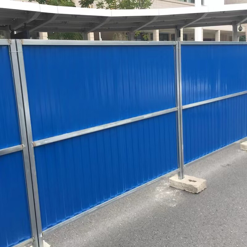 启格现货市政护栏挡板工程装配式临时可移动施工隔离围栏彩钢铁皮围挡