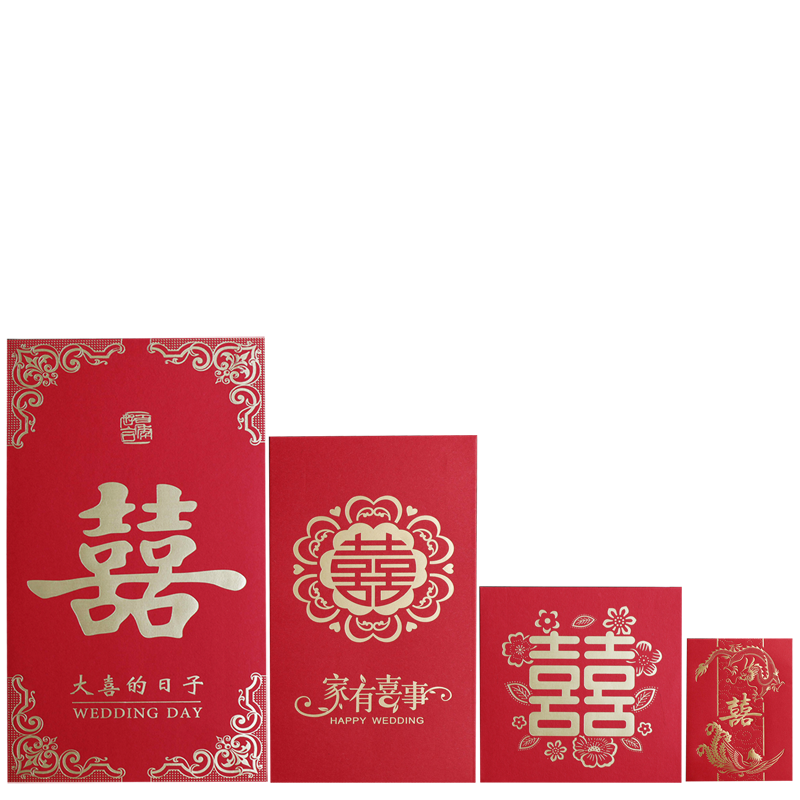 节庆饰品价格走势大揭秘,青苇结婚喜字红包质感优良