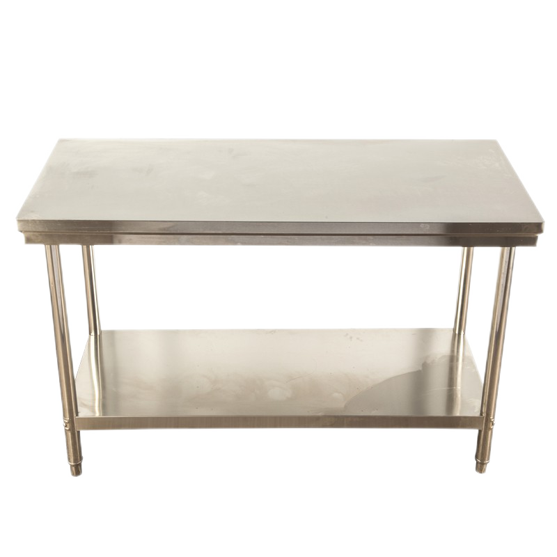 宜厨纳单层不锈钢工作台操作台多功能厨房置物架组装式打包台打荷台厨房操作台后厨切菜架 单层长70宽50高80加厚