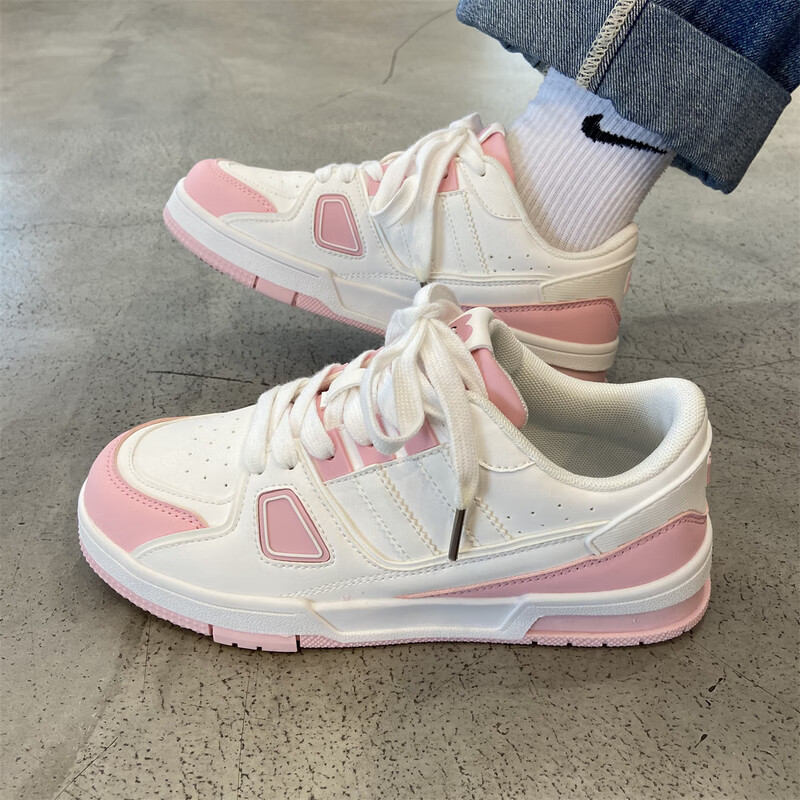 勒足潮牌芝麻街鞋子女chic板鞋学生少女心透气德训运动鞋小众潮流百搭