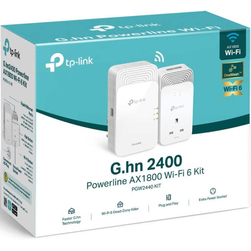 普聯（TP-LINK）穿墻TP-Link電力貓PGW2440KIT新技術G.hn線橋接器即插即用