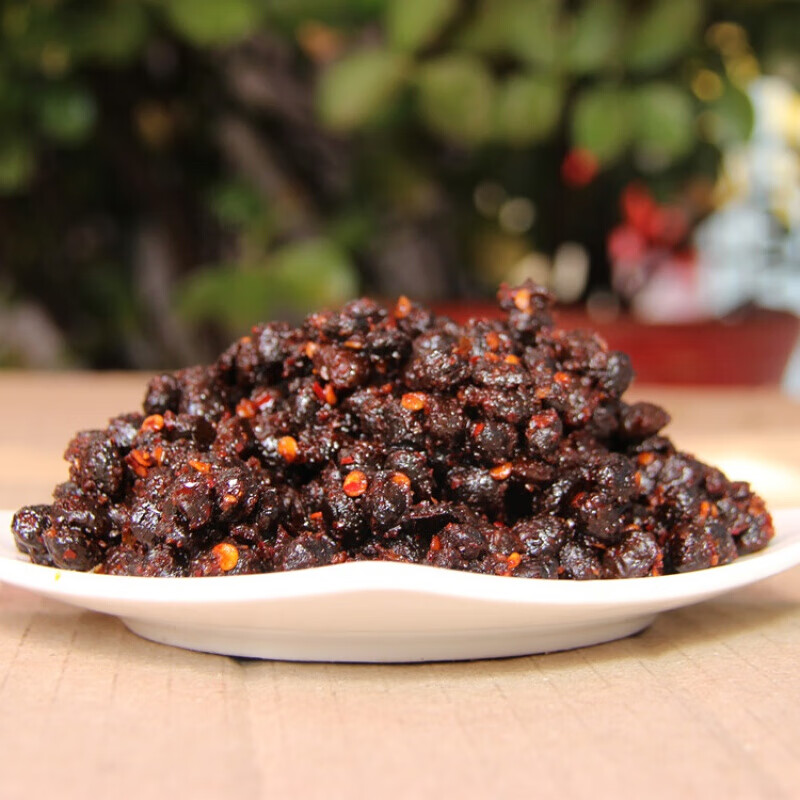 虎钢馋农家风味豆豉500克袋装下饭菜自制老干妈豆豉酱香辣豆鼓 特产