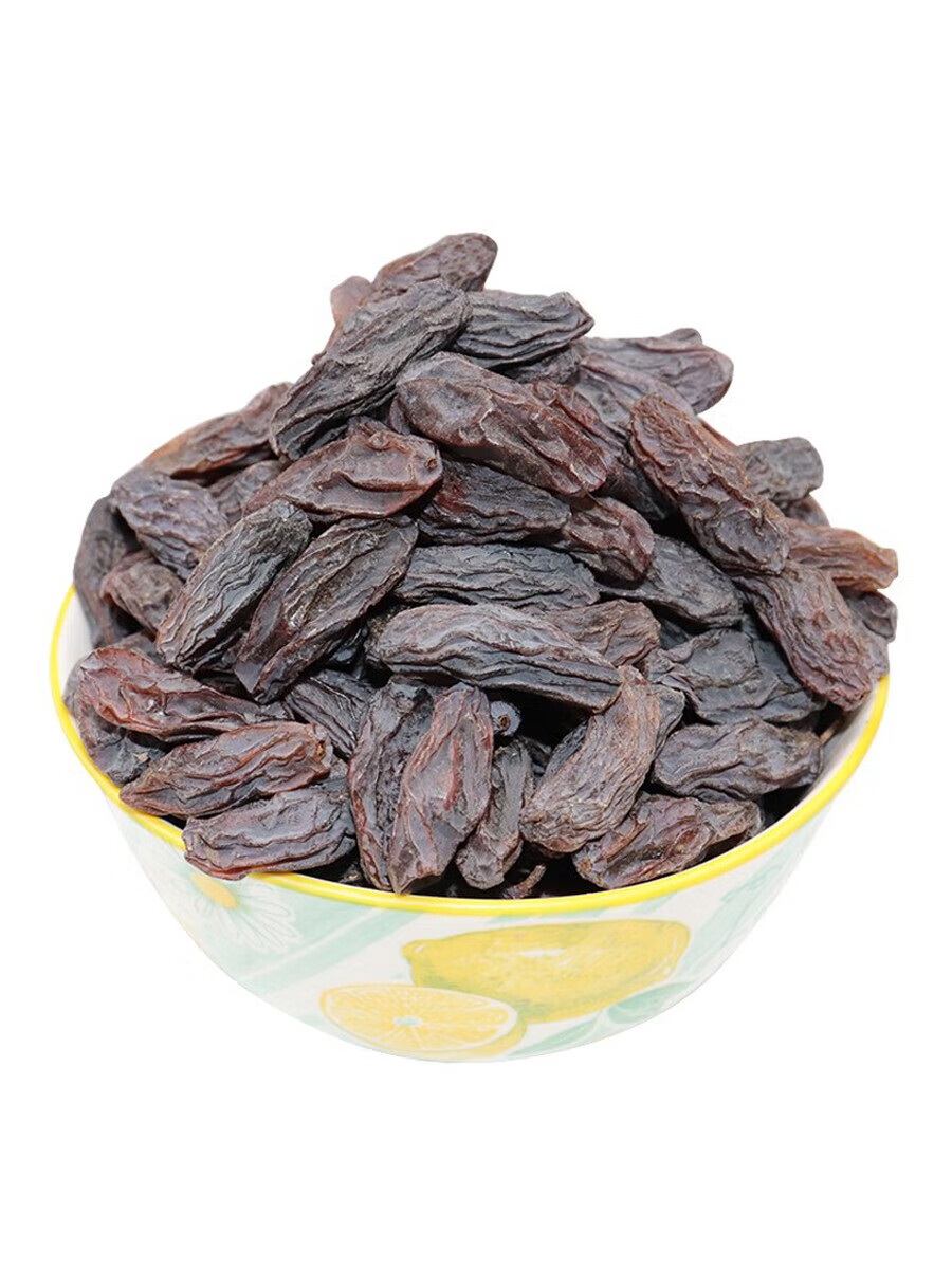 纳嘉新新疆马奶子葡萄干黑色大颗粒老品种500g超大提子干新货