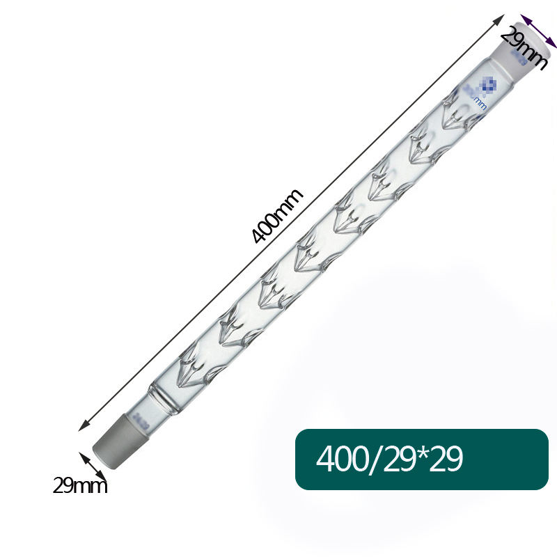 仪器易洗耐高温牢固耐用细腻韦氏分馏管垂刺形蒸馏柱玻璃精馏柱冷凝管