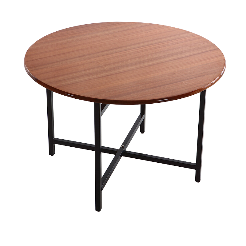 非洲鹰木简约圆桌餐桌家用8人吃饭桌10人饭店酒店大园桌子圆形板桌面 1.55米单镜面不锈钢边+桌架+转盘