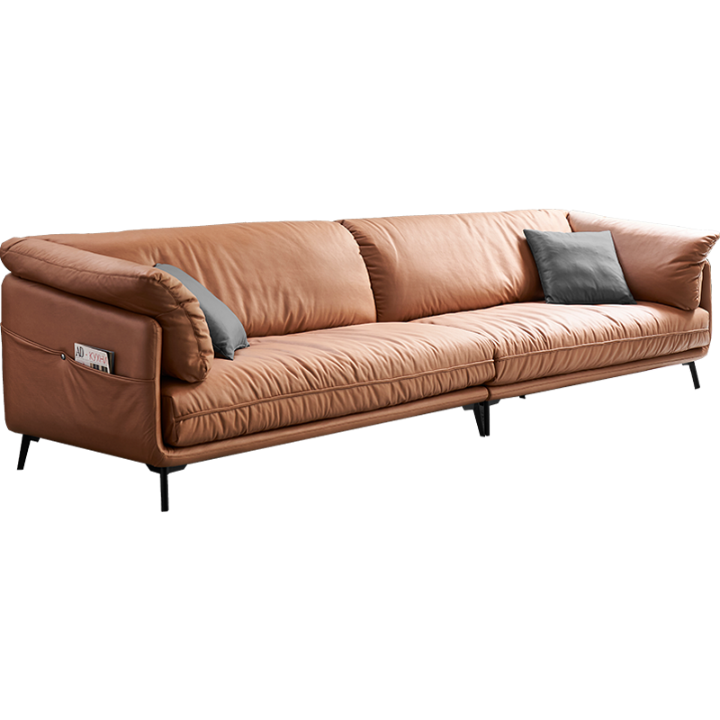 qm曲美家具 意大利式风格沙发客厅沙发 科技布艺沙发双人/三人沙发