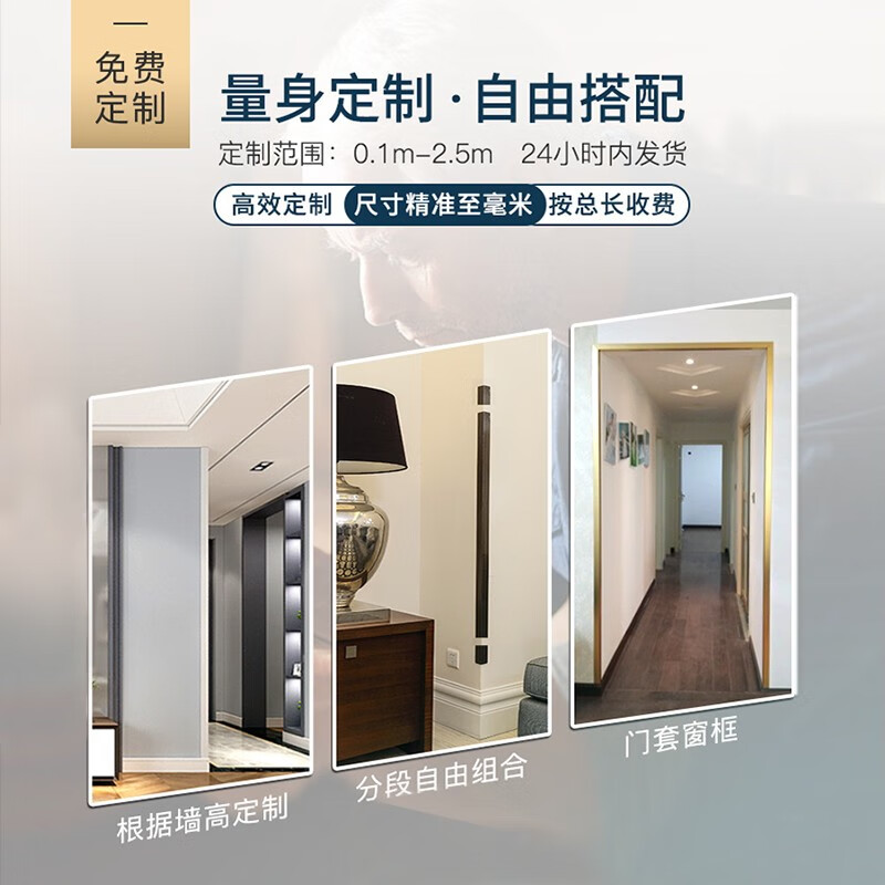 斯戴尔钛铝合金免打孔金属护墙角壁纸乳胶漆阳角保护防撞条22mm莹润白1 5米木材 板材 历史价格