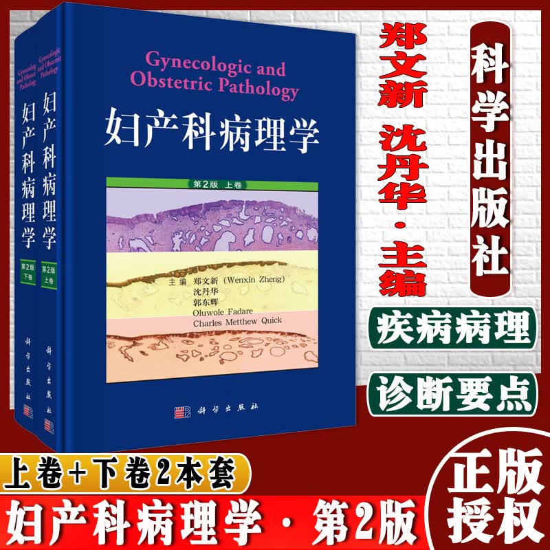 妇产科病理学第2版上下卷 郑文新等 主编 科学出版社9787030610935