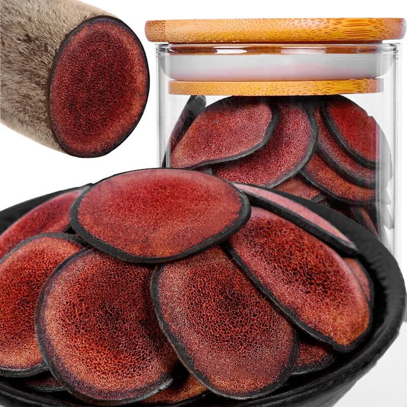 鹿茸片 梅花鹿茸血片 泡酒料 年货礼盒 家庭装40g