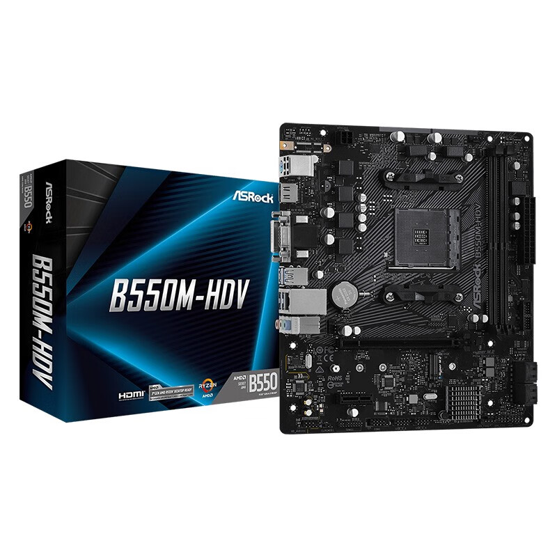 华擎（ASRock）B550M-HDV  主板 支持AM4插槽 锐龙CPU 华擎B550M-HDV
