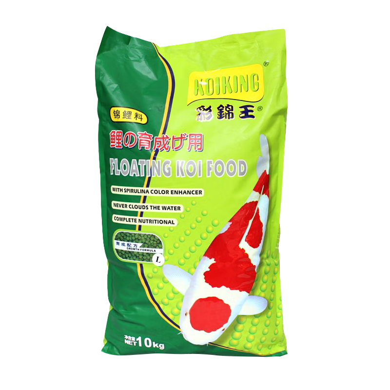 彩锦王鱼食锦鲤饲料育成色杨胚芽速长增体增色金鱼饲料锦鲤鱼粮鱼食 【 育成 】5Kg  中颗粒 5mm【 适合体长10-25cm中鱼 】