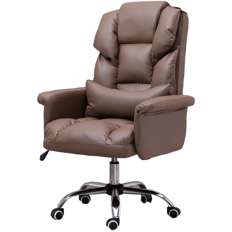 懒悠悠 电脑椅电竞椅家用老板椅书房办公椅舒适久坐靠背椅可躺转椅 粉色(单椅+脚踏)