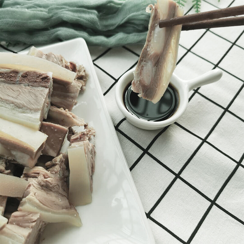 虎钢馋东阳白切熟羊肉500g带骨头整块羊腿/羊脖子