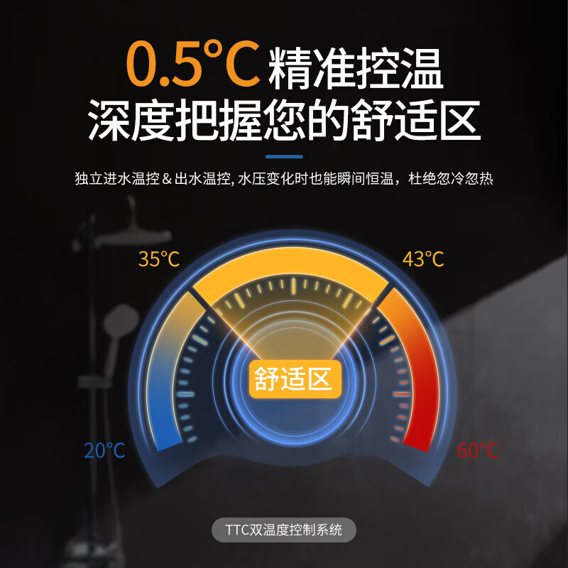 德国宝 GERMAN POOL即热式电热水器 德国进口家用小型卫生间速热洗澡免储水速大水量变频恒温【DEN12】上门安装 220V 220W DEN12(6或10专线)