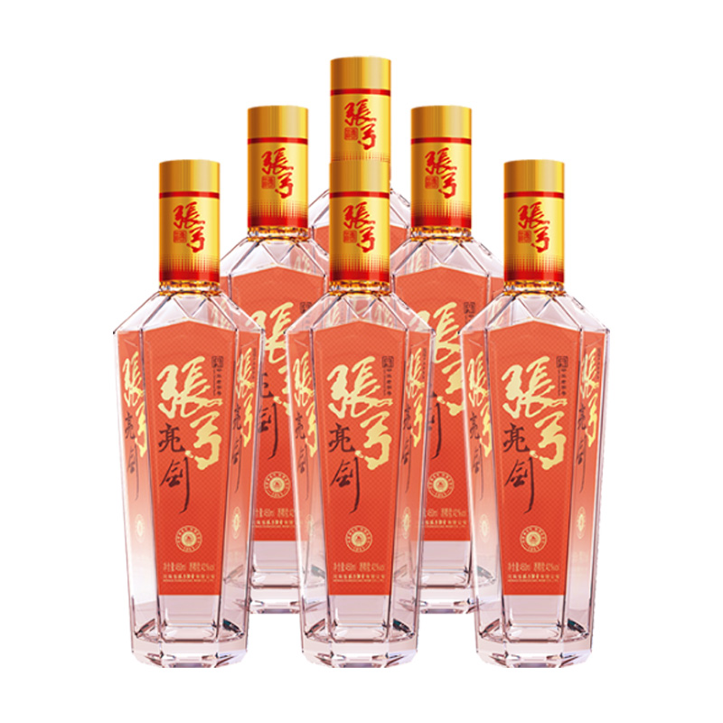 张弓酒42度价格及图片,张弓酒三年陈酿42度 张弓酒 亮剑 口感浓香型 中华老字号 42度白酒 450ml