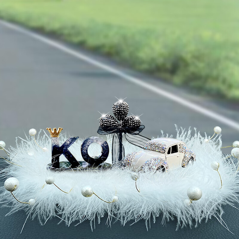字母ko 黑钻气球 镶钻小车 毛毛