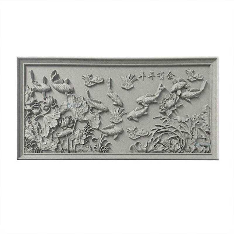 千团精工eps外墙装饰雕花自建别墅浮雕花板泡沫壁画三角山花吊花定制