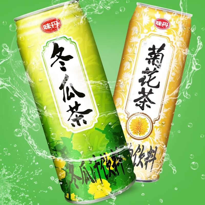 味丹(VEDAN)台湾冬瓜茶菊花茶饮料植物茶饮解渴冬瓜汁大罐装家庭聚餐饮料5罐 冬瓜汁475ml*12罐