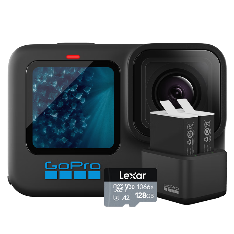 GoPro HERO11 Black防抖运动相机 增强续航摄像机 防水相机 vlog潜水滑雪摄影摄像 20周年纪念款