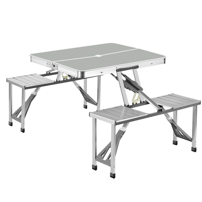记忆旅行 户外折叠桌椅便携式摆摊桌烧烤桌休闲桌椅折叠桌展业宣传桌可折叠铝合金连体桌