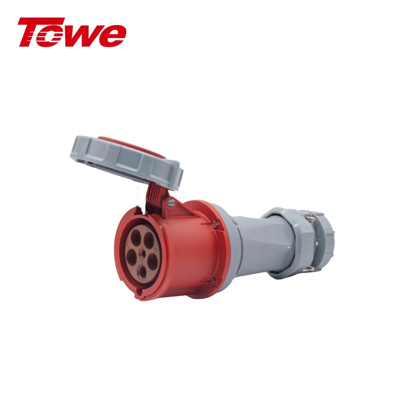 TOWE 同為63A大功率IP67工業(yè)插頭公母對(duì)接插頭防水防潮防爆工業(yè)插座連接器 220V/380V 5芯63A 母頭IPS6-S563