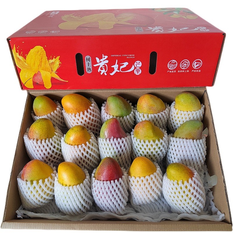 甜农人海南三亚贵妃芒果【春节正常发】  新鲜水果生鲜礼盒 树上纯熟