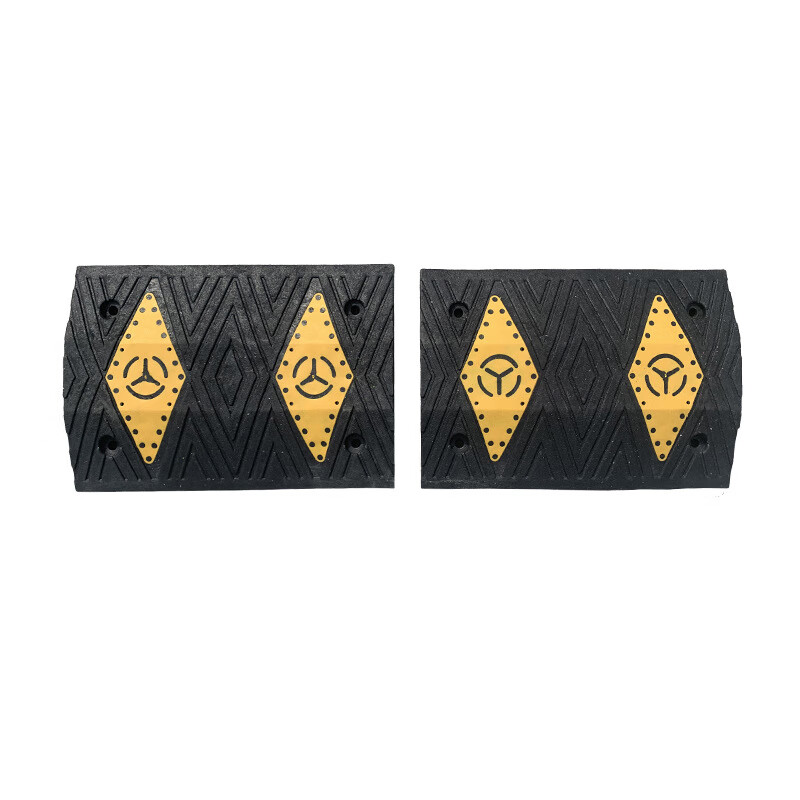 公路标志 菱形减速带 小区抗压减速板 学校汽车限速缓冲带 交通安全