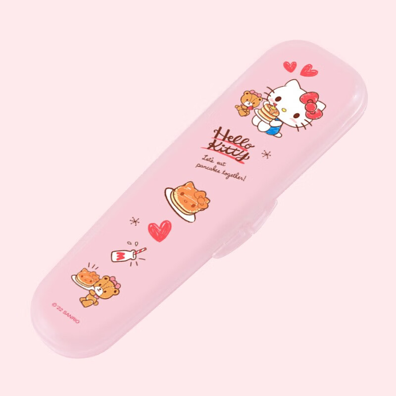 联扣（LianLock）儿童便携式餐具盒勺叉筷盒学生旅行餐具收纳盒勺子盒防尘盒 勺盒 - KTsnacktime